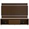 Lincoln TV Stand and 2.4 TV Panel in Nut Brown