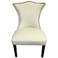 Linda Cream Velvet Fabric Accent Chair