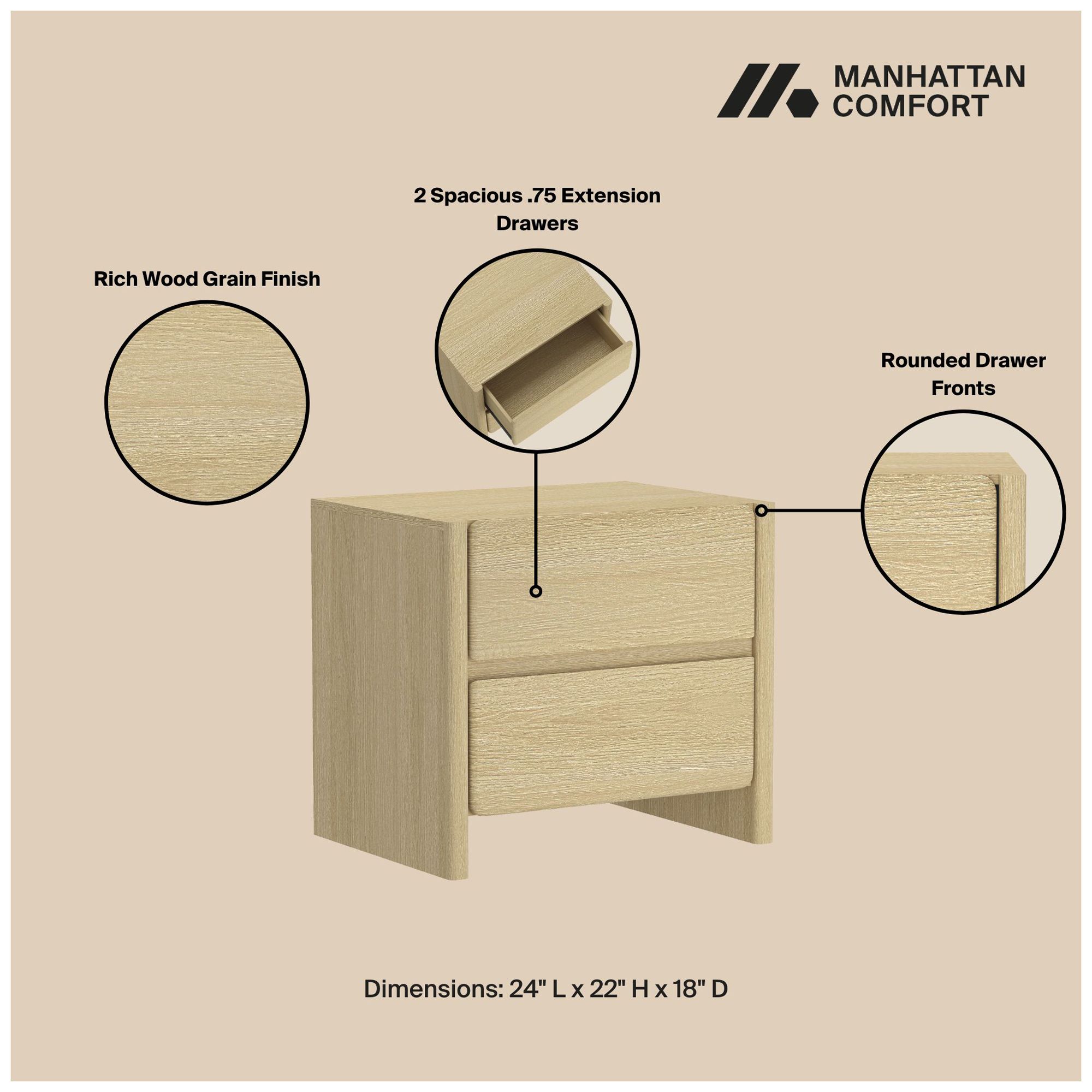 Image 5 Linda Nightstand - Set of 2 more views