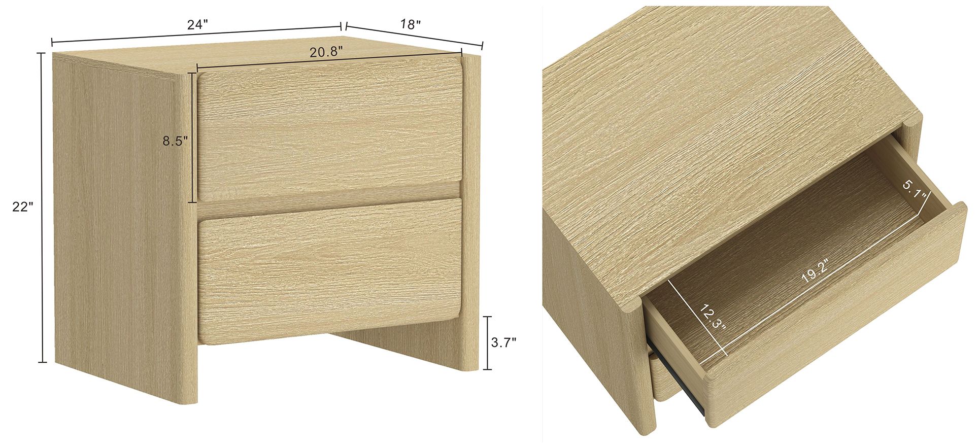 Image 4 Linda Nightstand more views