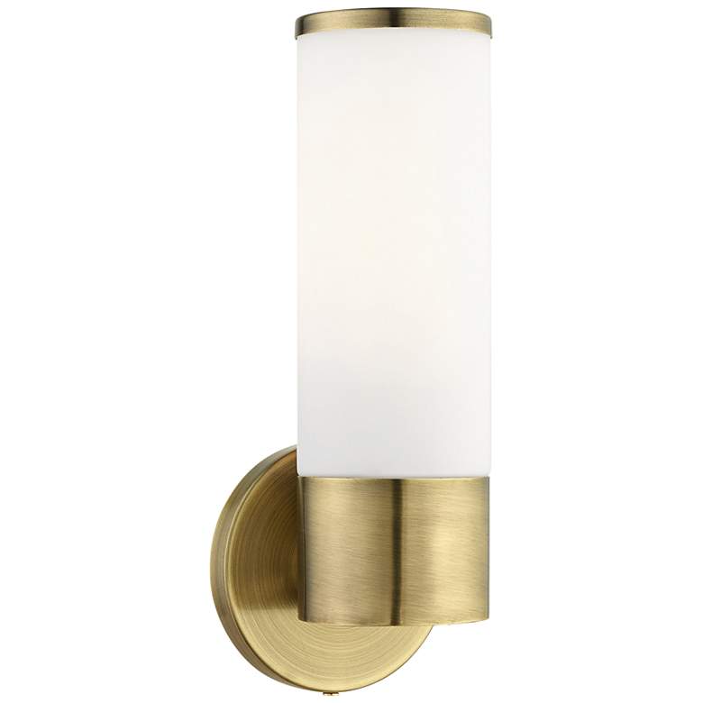 Image 1 Lindale 1 Light Antique Brass ADA Single Sconce