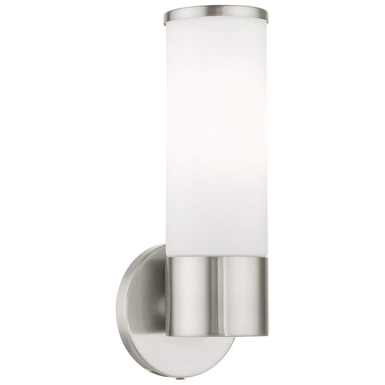 Image 1 Lindale 1 Light Brushed Nickel ADA Vanity Sconce