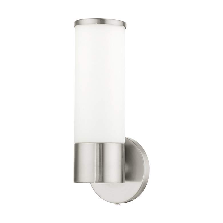 Image 2 Lindale 1 Light Brushed Nickel ADA Vanity Sconce more views