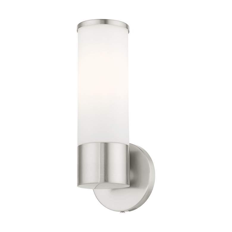 Image 4 Lindale 1 Light Brushed Nickel ADA Vanity Sconce more views