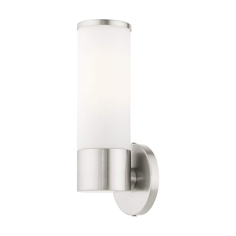 Image 6 Lindale 1 Light Brushed Nickel ADA Vanity Sconce more views