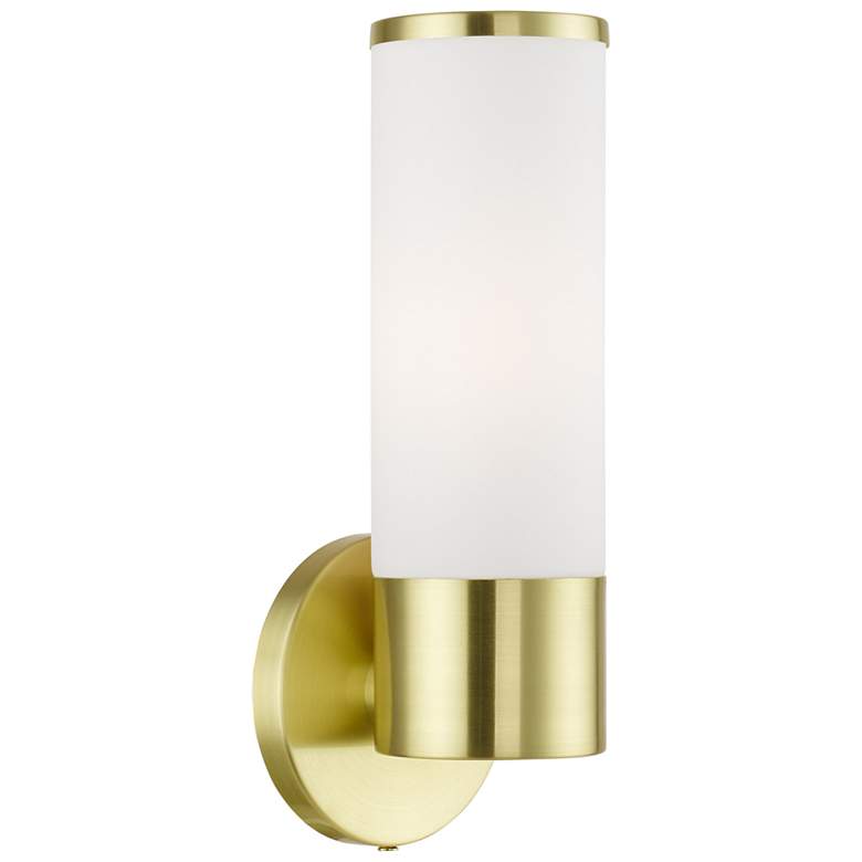 Image 1 Lindale 1 Light Satin Brass ADA Single Sconce