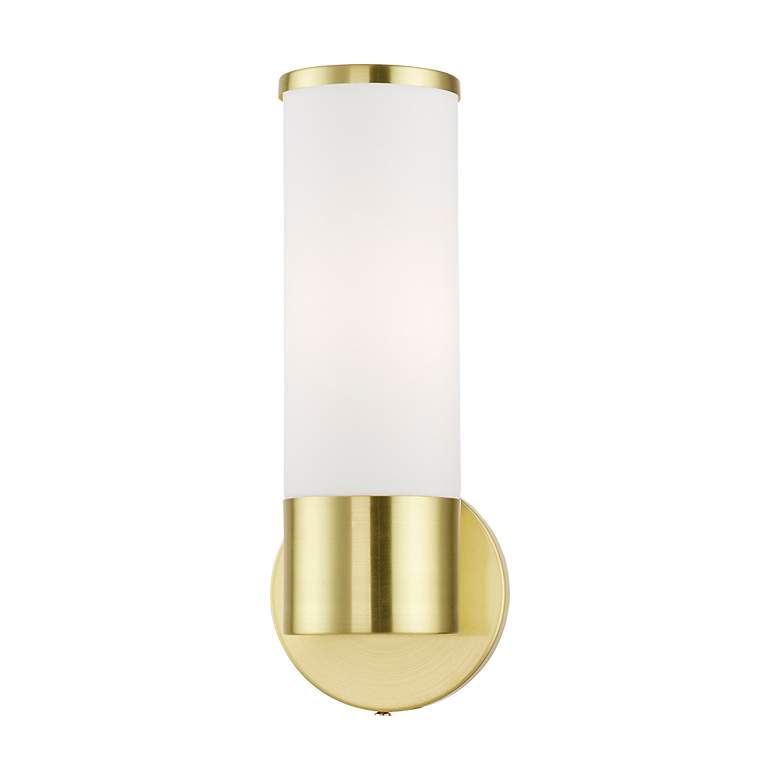 Image 3 Lindale 1 Light Satin Brass ADA Single Sconce more views