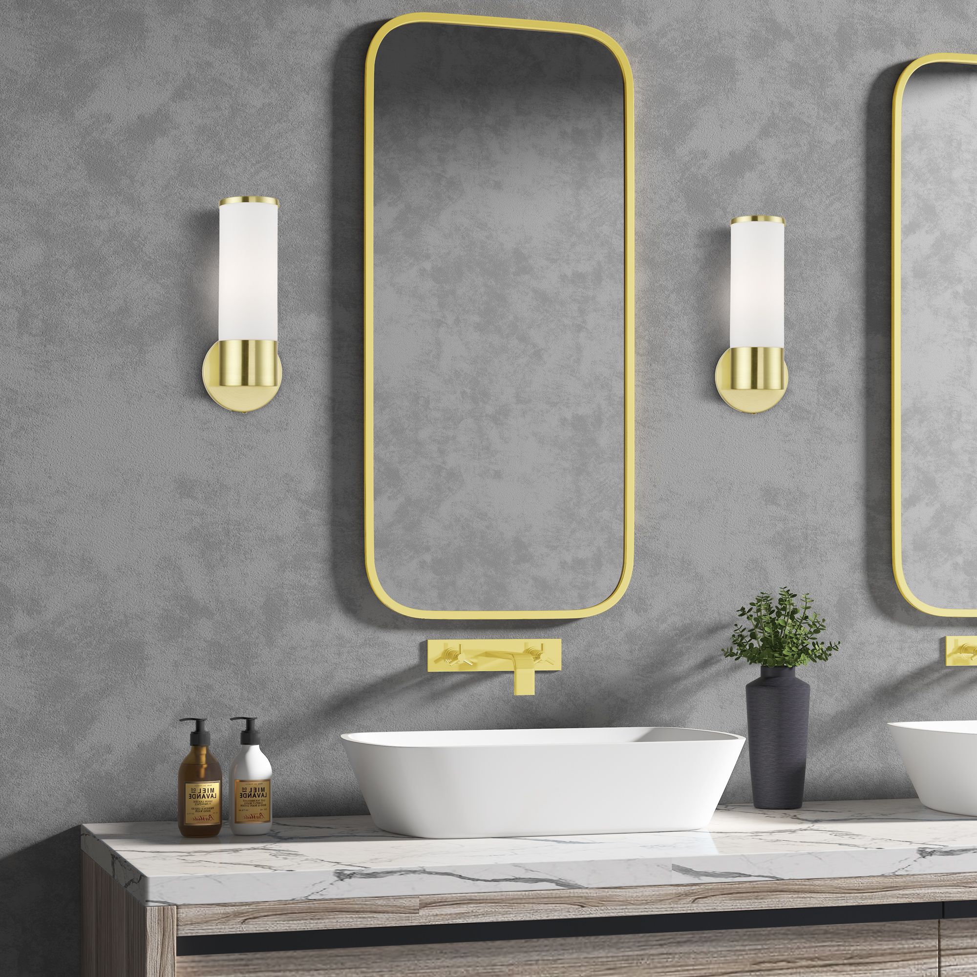Lindale 1 Light Satin Brass ADA Single Sconce