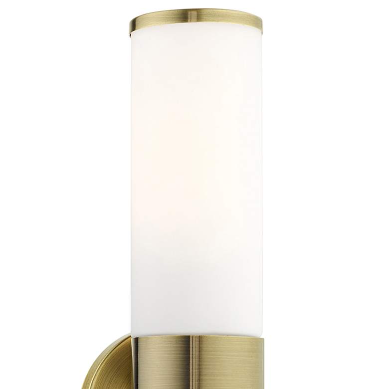 Image 2 Lindale 18 1/2" High Antique Brass Wall Sconce more views