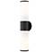 Lindale 18 1/2" High Black 2-Light Vanity Wall Sconce