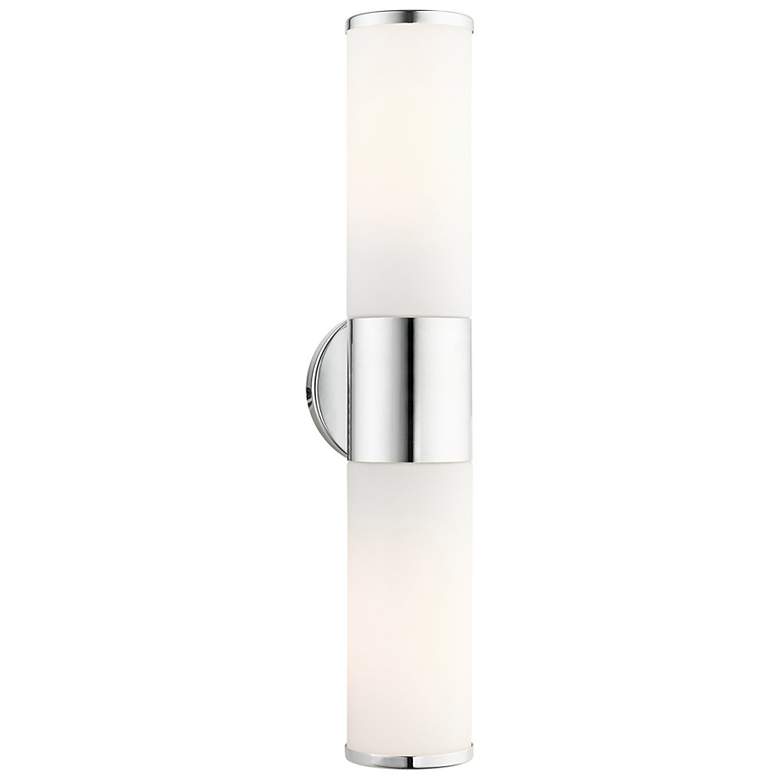 Image 2 Lindale 18 1/2" High Polished Chrome 2-Light Wall Sconce