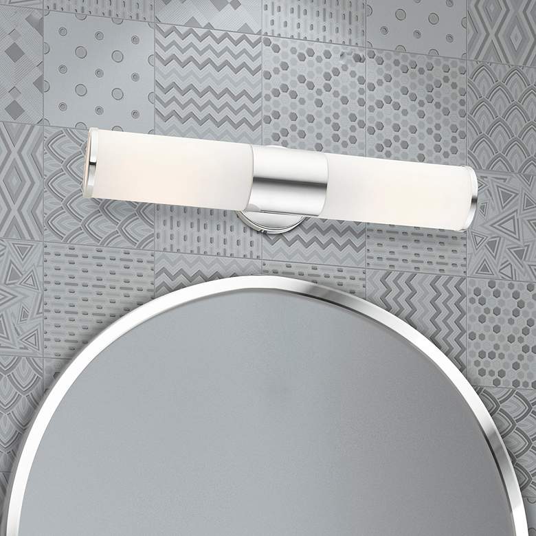 Image 1 Lindale 18 1/2" High Polished Chrome 2-Light Wall Sconce