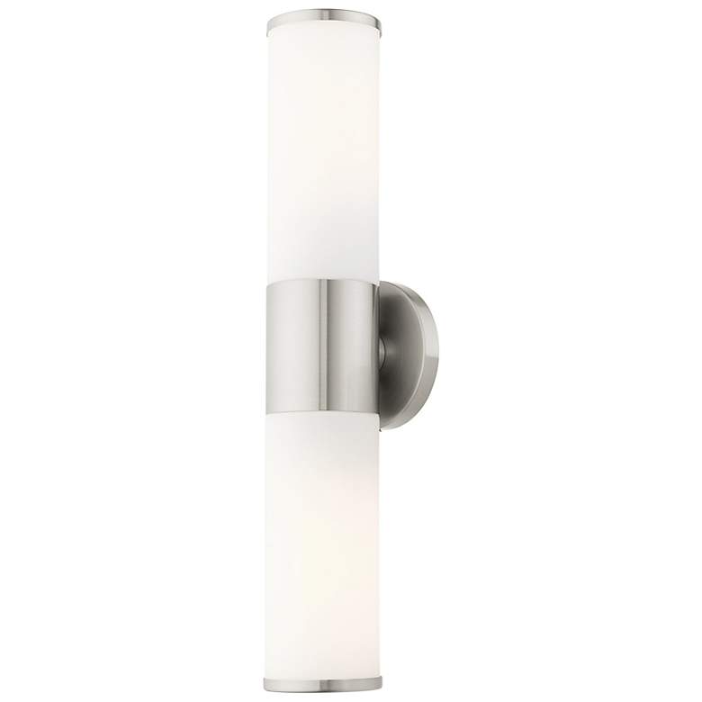 Image 7 Lindale 2 Light Brushed Nickel ADA Vanity Sconce more views