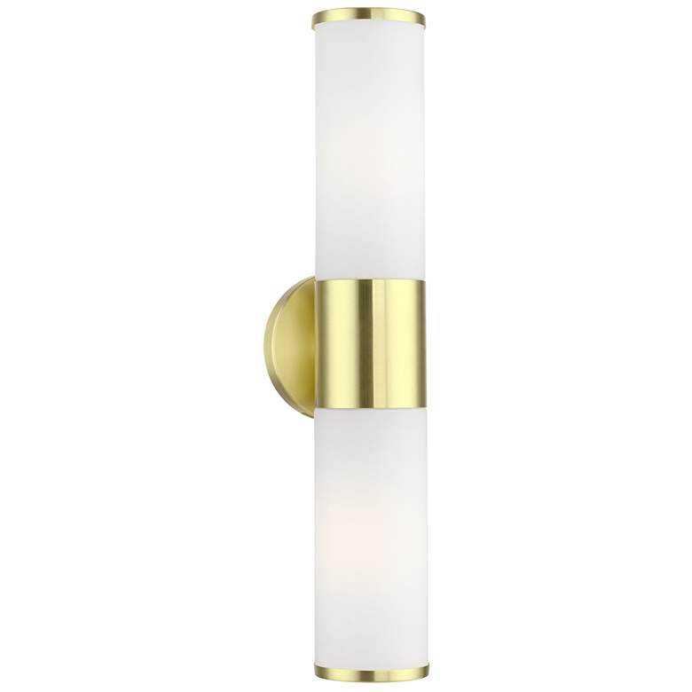 Image 2 Lindale 2 Light Satin Brass ADA Vanity Sconce