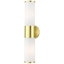 Lindale 2 Light Satin Brass ADA Vanity Sconce