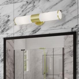 Lindale 2 Light Satin Brass ADA Vanity Sconce Lindale 2 Light Satin Brass ADA Vanity Sconce