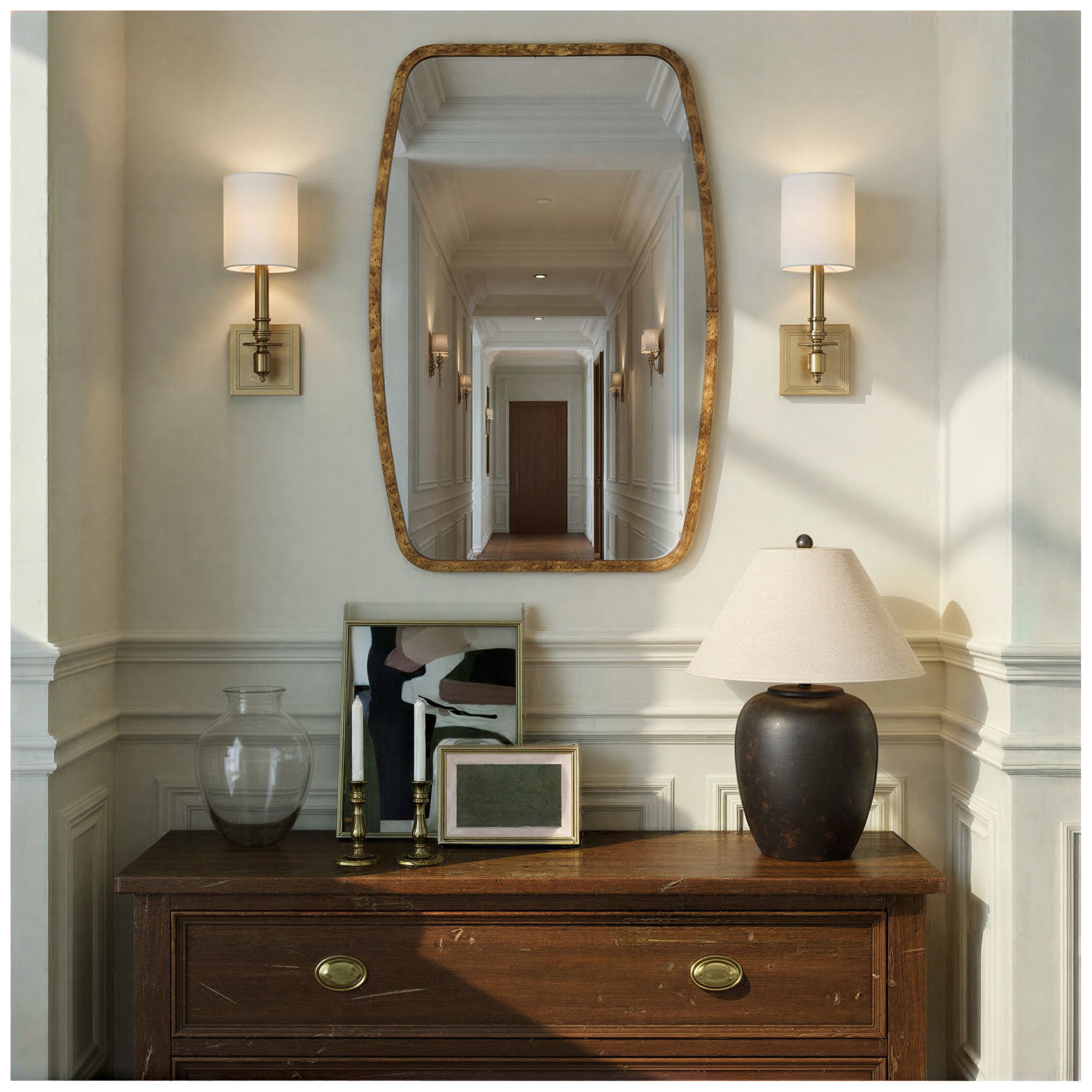 Image 6 Lindee 24'' Wood Veneer Mirror more views