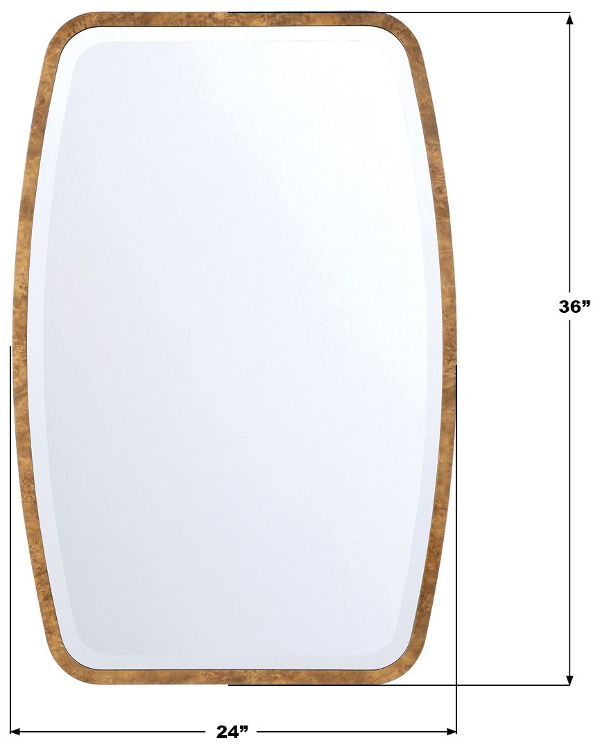 Image 7 Lindee 24'' Wood Veneer Mirror more views