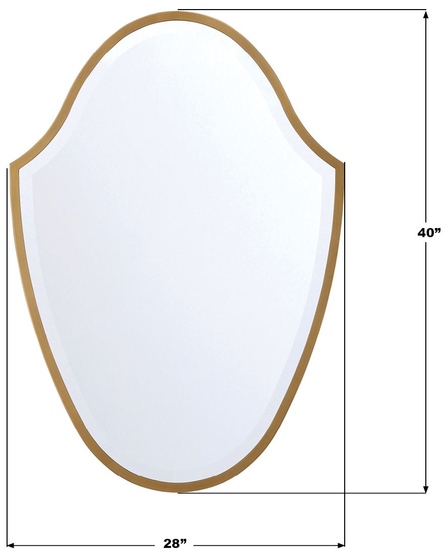 Image 7 Lindee 28'' Antique Gold Mirror more views