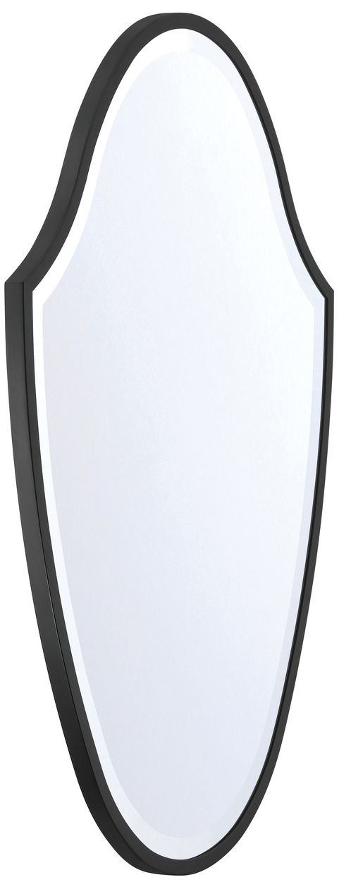 Image 2 Lindee 28'' Matte Black Mirror more views