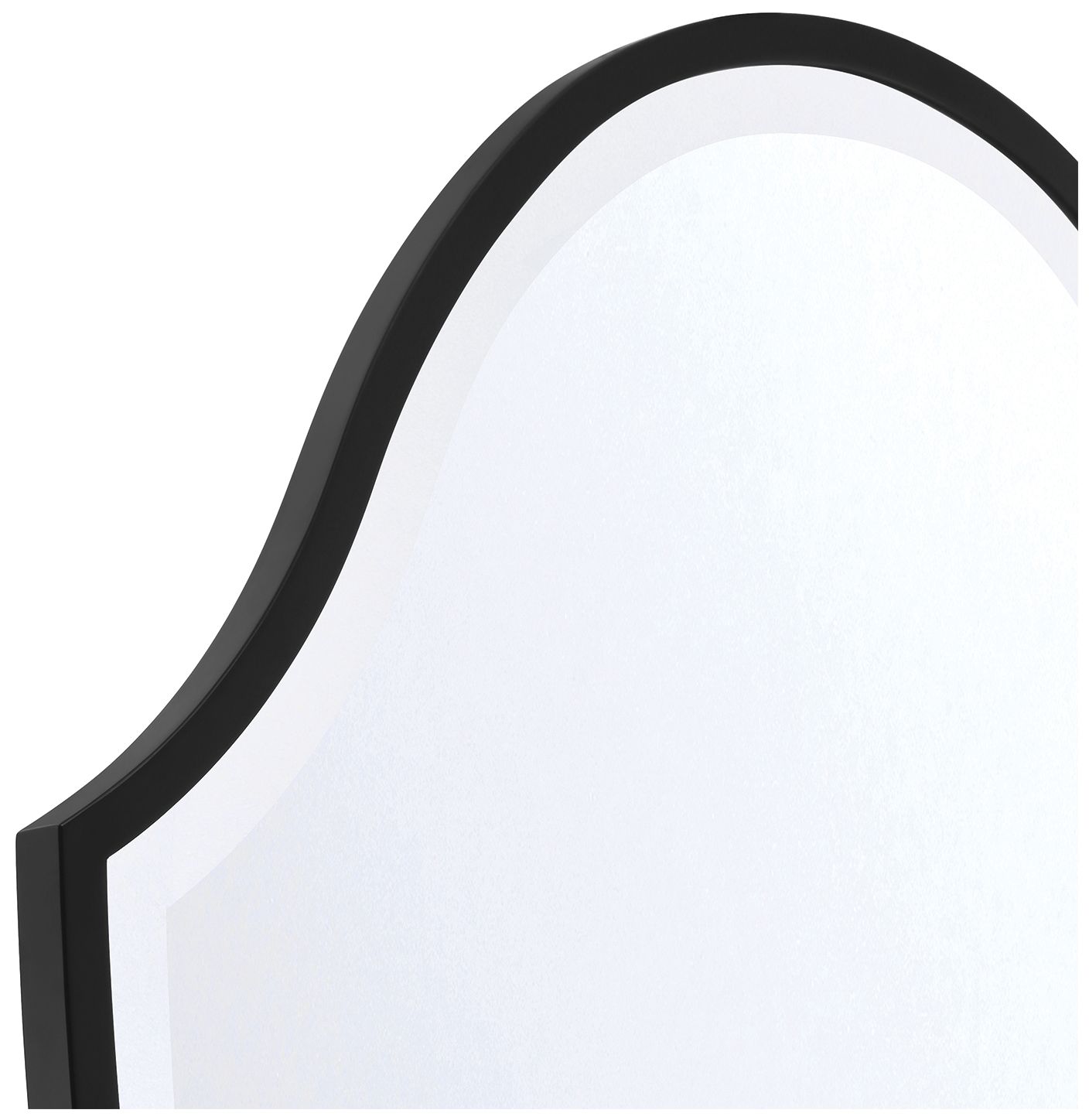 Image 3 Lindee 28'' Matte Black Mirror more views