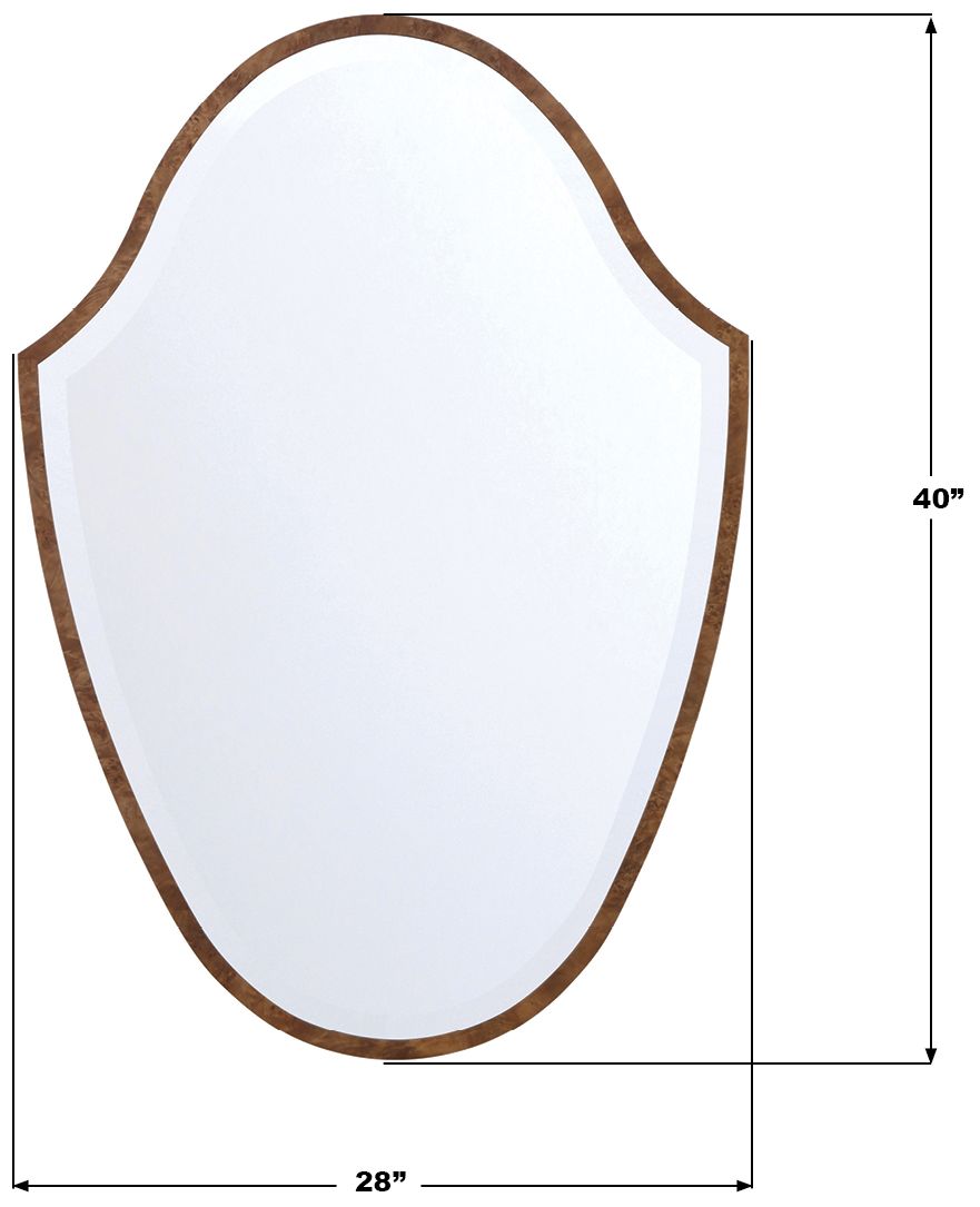Lindee 28'' Wood Veneer Mirror