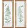 Linden 24 1/4" High Lush Green Natural Framed Wall Art Set