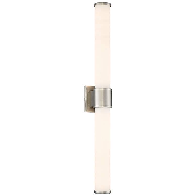 Image 1 Linden 30" Wide Satin Platinum LED Bath Light