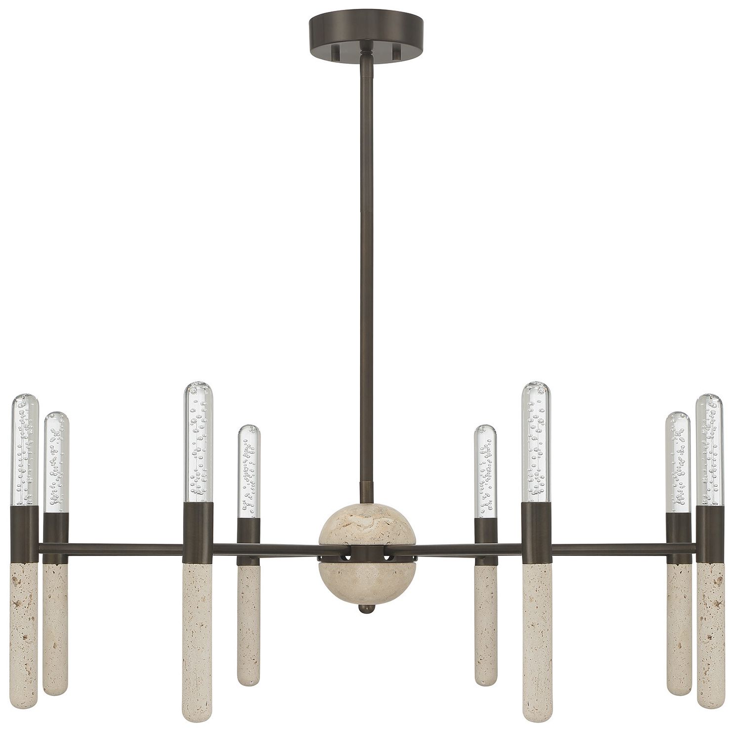 Image 2 Linden 8-Light Chandelier in Mediterranean Bronze more views