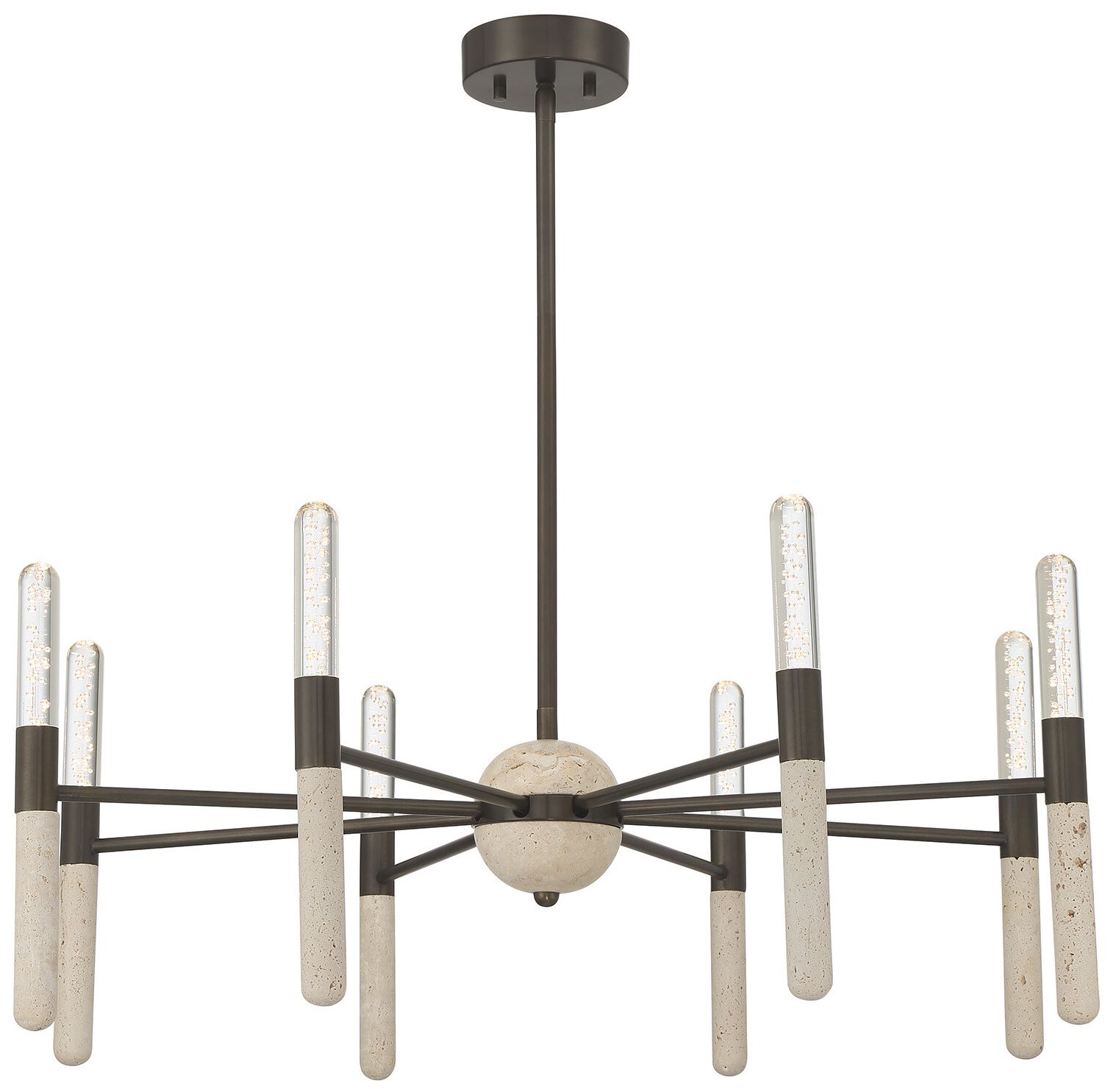 Image 3 Linden 8-Light Chandelier in Mediterranean Bronze more views