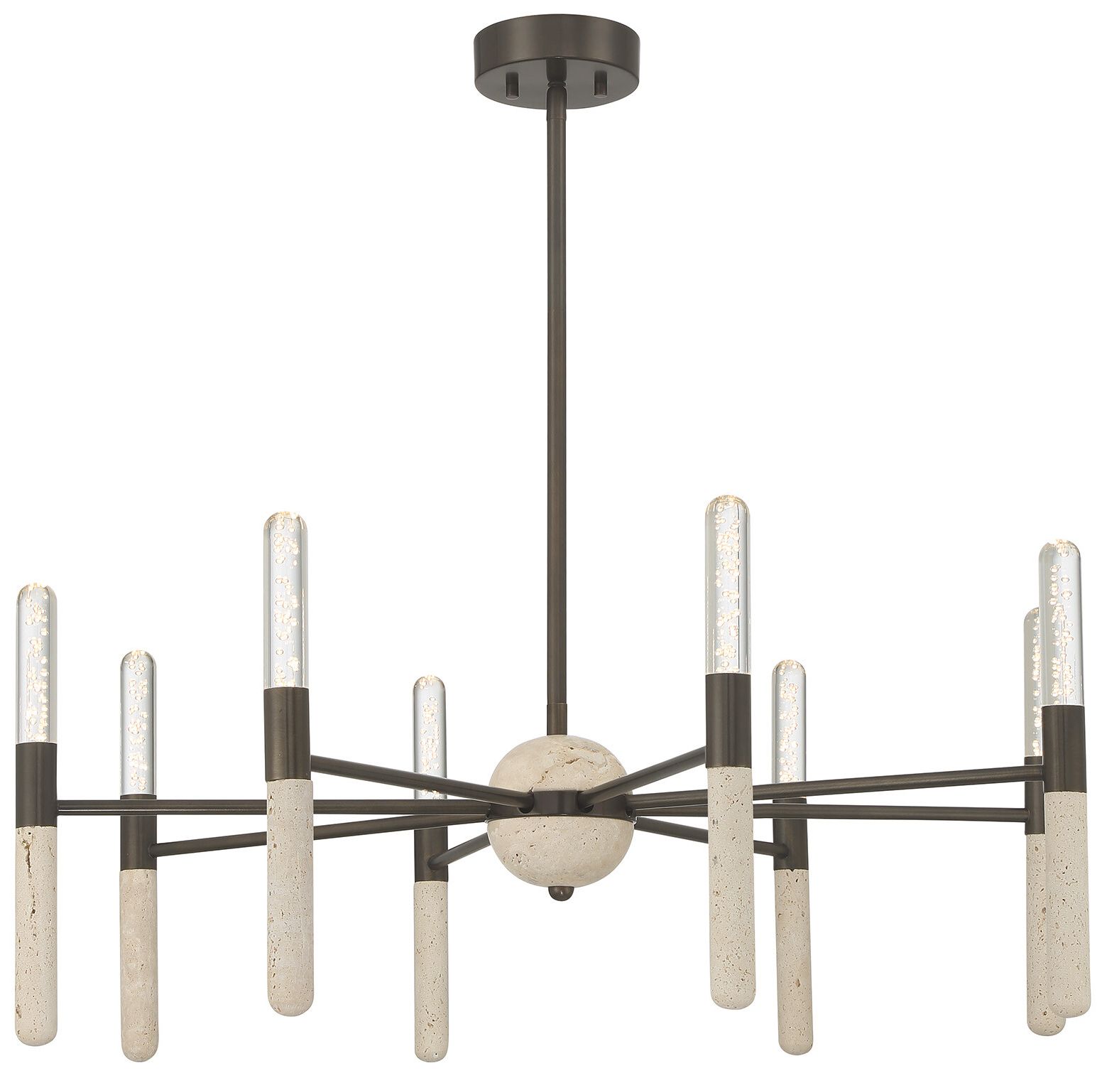 Image 5 Linden 8-Light Chandelier in Mediterranean Bronze more views