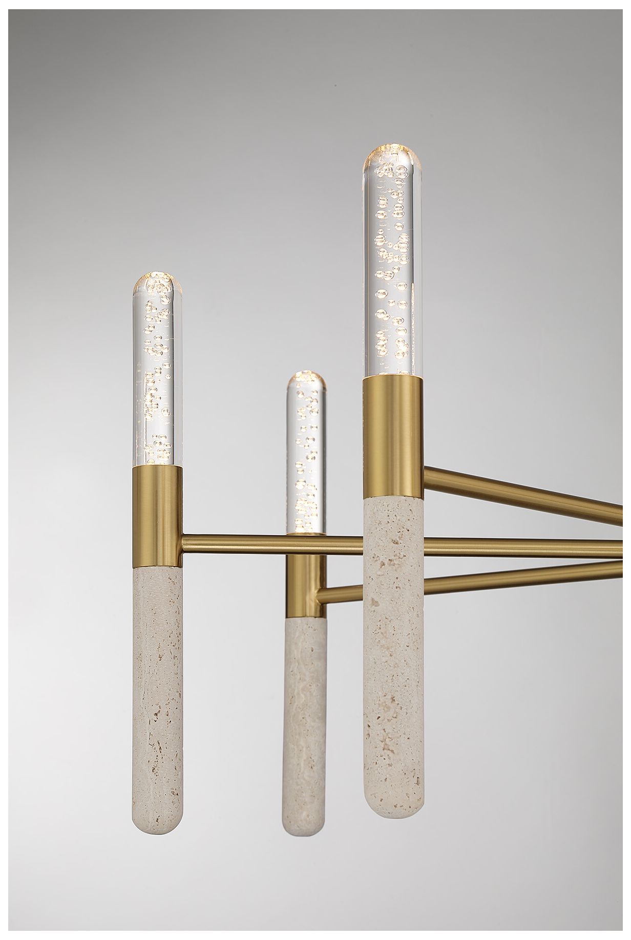 Image 7 Linden 8-Light Chandelier in Warm Brass more views