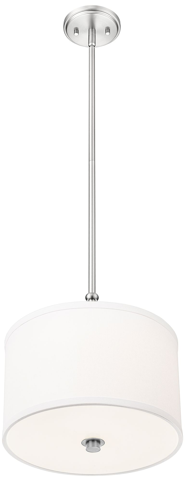 Image 5 Linden by Z-Lite 12 inch Brushed Nickel 1 Light Pendant more views
