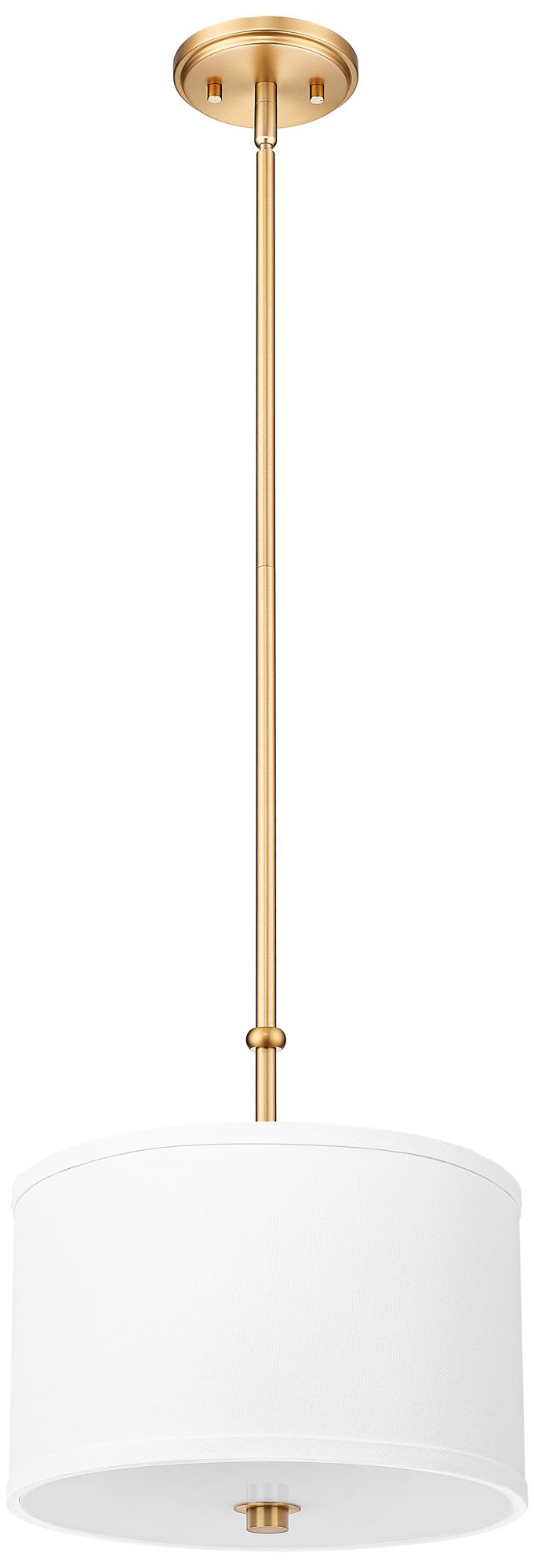 Image 7 Linden by Z-Lite 12 inch Modern Gold 1 Light Pendant more views