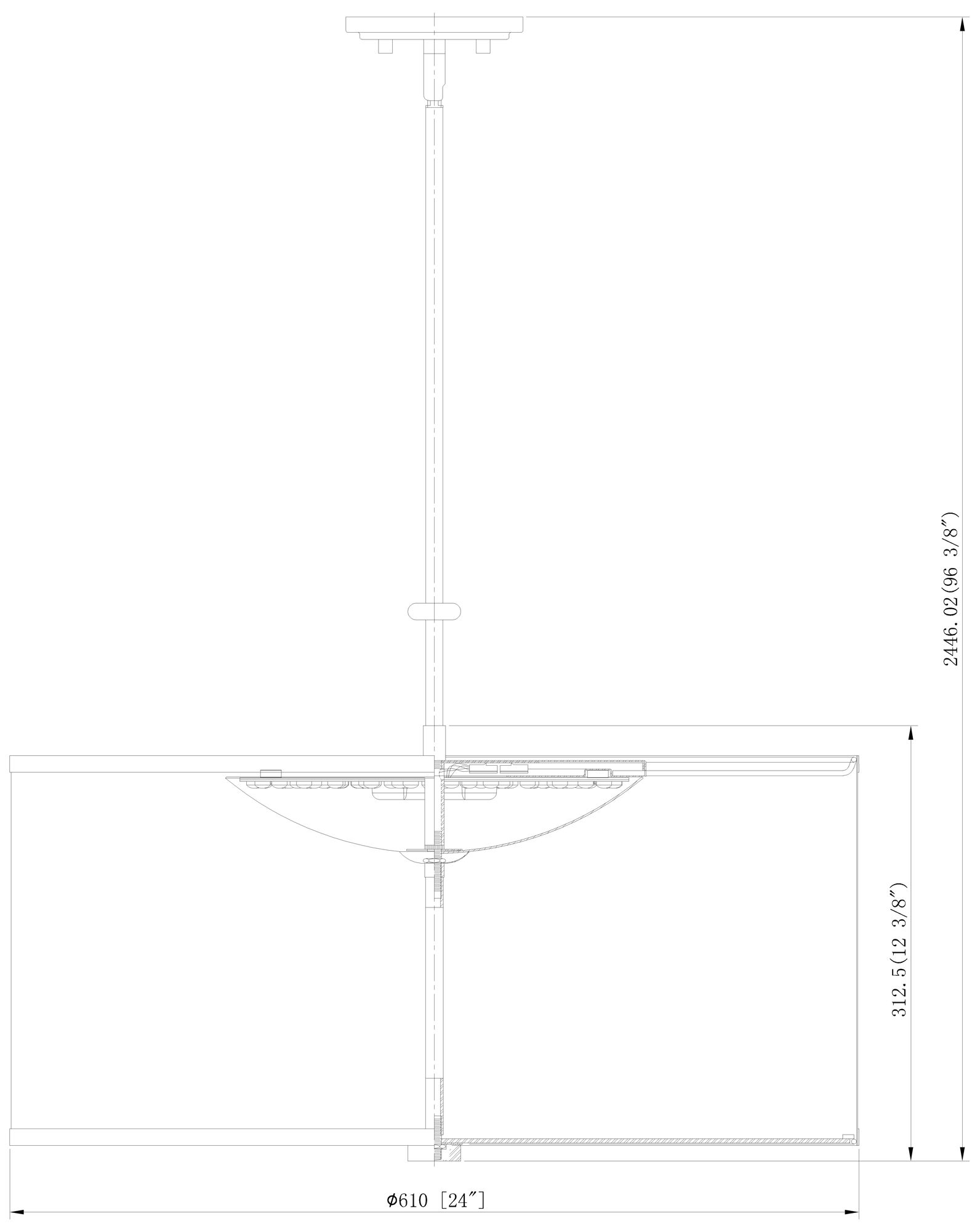 Linden by Z-Lite 24 inch Brushed Nickel 1 Light Pendant