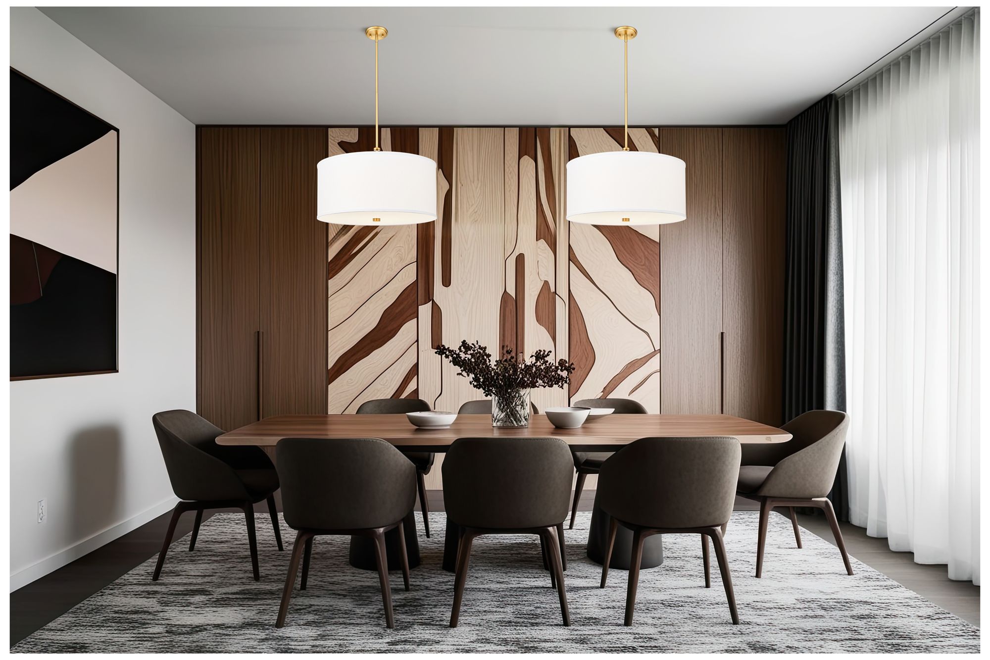 Image 3 Linden by Z-Lite 24 inch Modern Gold 1 Light Pendant more views