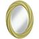 Linden Green 30" High Oval Twist Wall Mirror