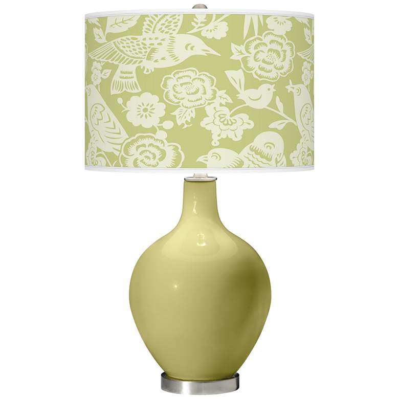Image 1 Linden Green Aviary Ovo Table Lamp