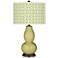 Linden Green Circle Rings Double Gourd Table Lamp