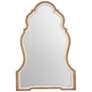 Linden Light Brown and White 25 3/4" x 38" Wall Mirror