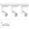 Linder 3-Light White LED Plug-In Linear Track Kit
