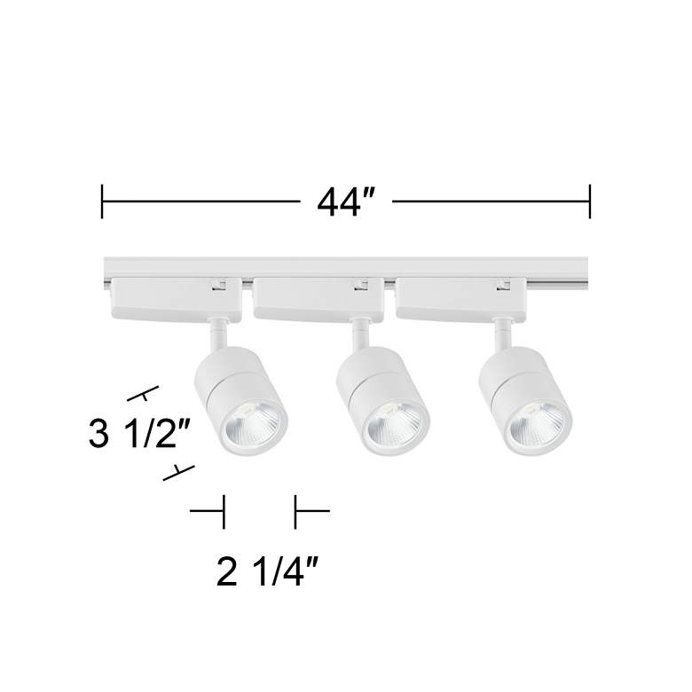 Image 4 Linder 3-Light White LED Track Kit with Floating Canopy more views
