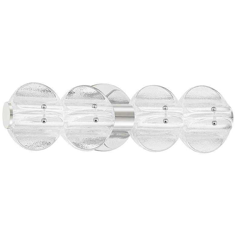 Image 1 Lindley 16" Wide Polished Nickel 4-Light LED Bath Light