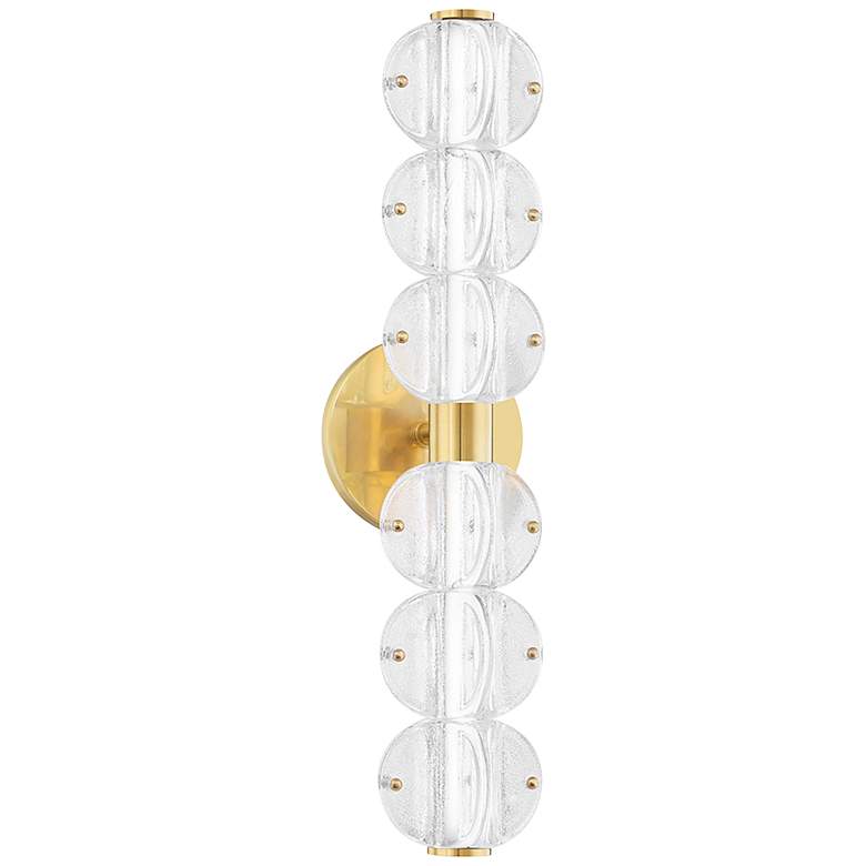 Image 1 Lindley 23 3/4" High Aged Brass 6-Light LED Wall Sconce