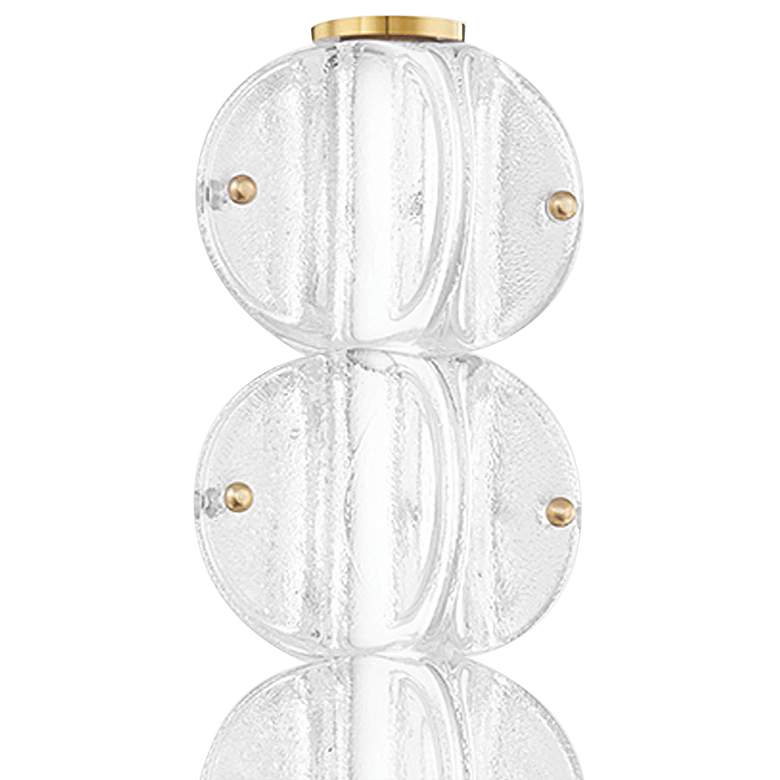 Image 2 Lindley 23 3/4" High Aged Brass 6-Light LED Wall Sconce more views