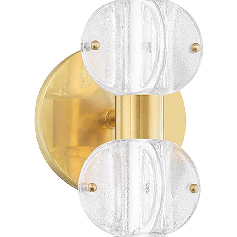 Image 3 Lindley 23 3/4" High Aged Brass 6-Light LED Wall Sconce more views