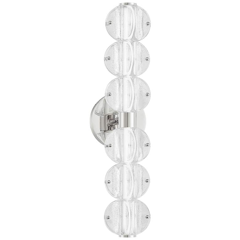 Image 1 Lindley 23 3/4 inch High Polished Nickel 6-Light LED Wall Sconce