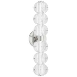 Lindley 23 3/4&quot; High Polished Nickel 6-Light LED Wall Sconce