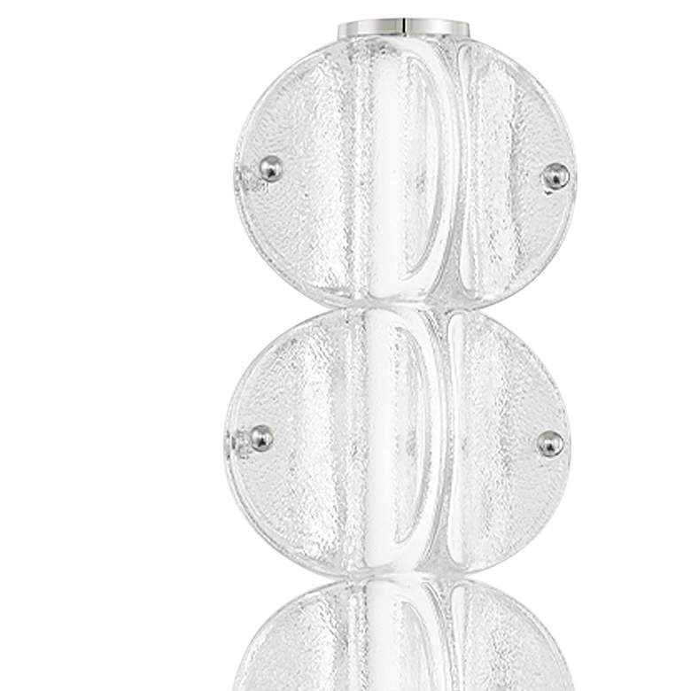 Image 2 Lindley 23 3/4" High Polished Nickel 6-Light LED Wall Sconce more views