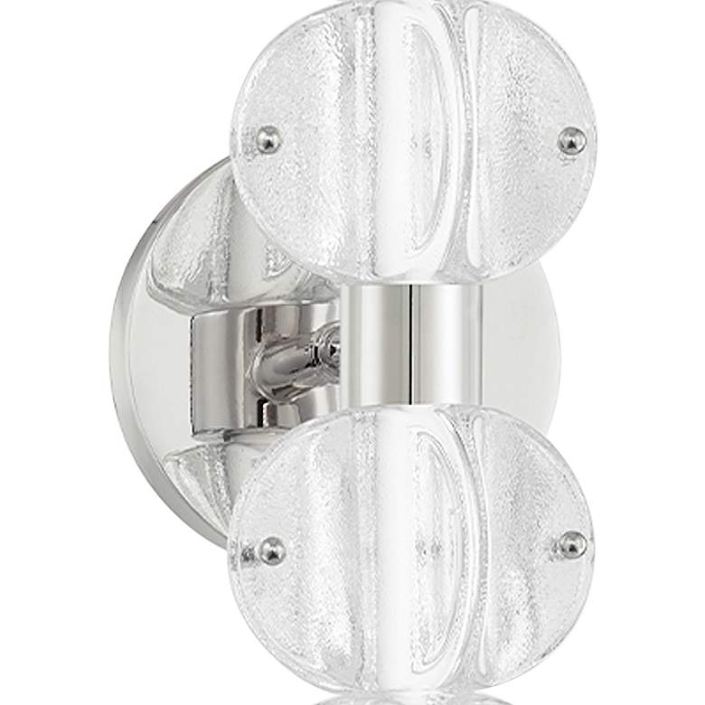 Image 3 Lindley 23 3/4" High Polished Nickel 6-Light LED Wall Sconce more views